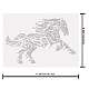 Pferd Glas Hotfix Strass DIY-WH0303-011-2