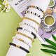 Ensemble de bracelets extensibles en perles heishi en argile polymère faits à la main BJEW-PH01484-5