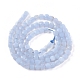 Chapelets de perles en agate avec dentelle bleue naturelle G-L537-025-3