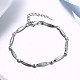 925 Sterling Silver Link Bracelets BJEW-BB34005-1