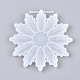 Stampi per ciondoli in silicone con fiocco di neve di Natale DIY-I036-01-1