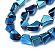 Hebras de perlas de vidrio de electrochapa opaca EGLA-T024-01C-07-3
