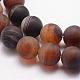 Natural Striped Agate/Banded Agate Bead Strands G-K166-12-6mm-04-3