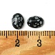 Cabochons d'obsidienne synthétique flocon de neige G-A094-01B-35-3