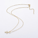 304 Stainless Steel Chain Necklaces NJEW-O108-41G-2