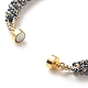Bracelet en perles de rocaille de verre avec fermoirs magnétiques en laiton BJEW-JB07801-01-6