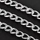 Silver Iron Double Link Chains X-CHD004Y-S-1