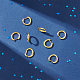 Nbeads 4 paio di orecchini a cerchio con zirconi cubici trasparenti EJEW-NB0001-11G-4