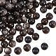 OLYCRAFT 132pcs Natural Silver Obsidian Beads Strands 6mm Natural Gemstone Loose Beads Round Glass Spacer Beads for DIY Earring Bracelet Necklace Jewelry Making G-OC0002-61A-1