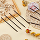 Pandahall Elite 8 шт. 8 стильные деревянные палочки для волос OHAR-PH0001-27-2