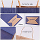 BENECREAT 30 PCS Kraft DarkBlue Paper Gift Bags Carrier Bags with Twisted Handles for Arts & Crafts Projects CARB-BC0001-09-4