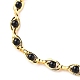 Messing handgefertigte Perlenkette Armbänder & Halsketten Schmuck-Sets SJEW-JS01139-4