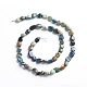 Chapelets de perles en chrysocolle et lapis lazuli naturelles X-G-D0002-B18-2