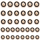 OLYCRAFT 34pcs 5 Sizes Metal Blazer Button Set 1-Hole Alloy Buttons 15mm 17mm 19mm 23mm 25mm Vintage Antique Lion Button Emblem Shank Buttons for Blazer Suits Uniform Jacket - Matte Light Gold BUTT-OC0001-35-1