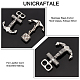 Unicraftale 4Pcs 2 Styles 304 Stainless Steel Anchor Hook Clasps STAS-UN0047-10-5