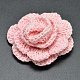 綿のかぎ針編みの花  ラベンダーブラッシュ  46~50x17~20mm AJEW-L040-03-1
