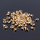 Chgcraft 100 piezas 304 puntas de cuentas de acero inoxidable puntas de calota dorada cubierta de nudo de concha para hacer joyas manualidades de diy STAS-CA0001-04-7