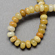 Pierres précieuses naturelles topaze ancienne pierre de jade rondelle perles brins X-G-S105-8mm-18-2