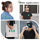 GORGECRAFT 2 Inch Iron on Roman Number Patch Sticker Self Adhesive Number Patches Green Numbers 0 to 9 Embroidered Applique Repair Patches for Team Uniform Design Clothing Bags Shoes Jeans 20PCS DIY-GF0005-98-6