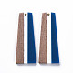 Pendentifs en bois de résine et de noyer X-RESI-S389-073A-A06-2