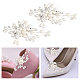 Encantos de decoración de zapatos de rhinestone de cristal AJEW-WH0289-21-3