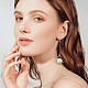 ANATTASOUL 2 Sets 2 Style Acrylic Rectangle & Flat Round Asymmetrical Earrings EJEW-AN0001-56-6