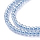 Electroplate Glass Beads Strands EGLA-K014-A-PL01-4
