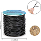BENECREAT 1.5mm 50 Yards Round Leather Cord Black Genuine Leather Cord Leather String for Bracelet Neckacle Beading Jewelry Making DIY Crafts WL-BC0001-1.5mm-01-2