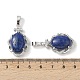 Овальные подвески из натурального лазурита G-NH0025-15P-25-3