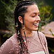 Fermagli decorativi per pendenti per capelli intrecciati cavi in lega OHAR-AB00013-6