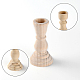 GORGECRAFT 2 Sizes Unfinished Wooden Candlesticks Wood Holders Candle Holder Cup 7/8 Inch Hole Classics for Home Wedding Decorations DIY-GF0004-48-3