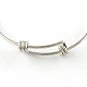 Adjustable 201 Stainless Steel Expandable Bangle Making STAS-R069-03-2