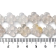 Natürlichen weißen Achat Perlen Stränge G-M418-D03-01-5