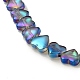 Electroplate Transparent Glass Beads Strands EGLA-L044-E-02-3