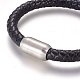 Leather Cord Bracelets BJEW-F349-09P-3