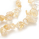 Erose naturelles perles de quartz jaune brins G505-181-3