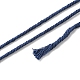 工芸品の編み物用の綿糸  ダークスレートブルー  3mm  約109.36ヤード（100m）/ロール KNIT-PW0001-01-01-3