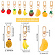 Wadorn 9 styles breloques de sac de fruits KEYC-WR0001-20-2