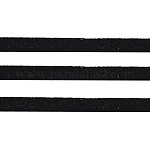 Noir ton daim cordon, dentelle de faux suède, environ 1 m de long,  largeur de 2.5 mm, environ 1.4 mm d'épaisseur, environ 1.09 yards (1 m)/fil
