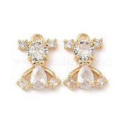 Латунные микро проложить кубического циркония подвески KK-C099-08G-02