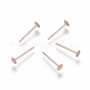 Фурнитура для сережек-гвоздиков из нержавеющей стали 304 STAS-H436-24RG-3mm