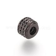 Латунные микро проложить кубического циркония бусы ZIRC-S053-YS013B-3