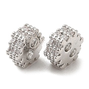 Латунный микро pave прозрачный кубик циркония подвески KK-F860-69P