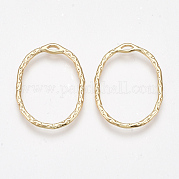 Brass Open Back Bezel Pendants KK-S350-404