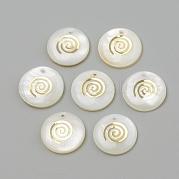Подвески из пресноводных оболочек SHEL-Q010-010G