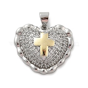 Латунные микро проложить кубического циркония подвески KK-C091-02B-PG