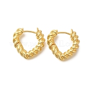 Серьги-кольца из латуни с покрытием стойки EJEW-I310-17G