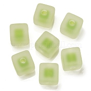 Матовые акриловые европейские бусины OACR-G012-14G