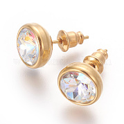 Серьги-гвоздики из нержавеющей стали 304 EJEW-E238-10G