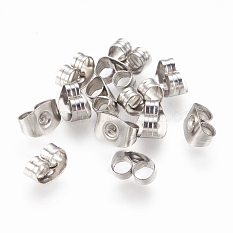 316 Surgical Stainless Steel Ear Nuts X-STAS-Q037-1-A